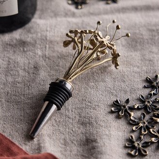 Daisy Brass Wine Stopper-AA