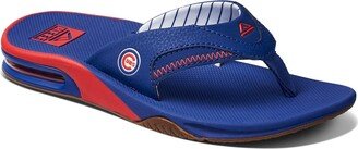 Women's Chicago Cubs Fanning Bottle Opener Sandals