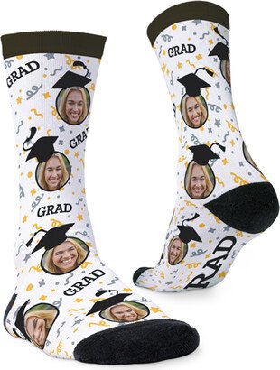 Socks: Floating Grad Custom Socks, Gray