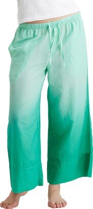 Ombré Wide Leg Cotton Pajama Pants