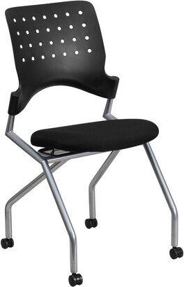 Galaxy Mobile Nesting Chair with Curved Back and Fabric Seat