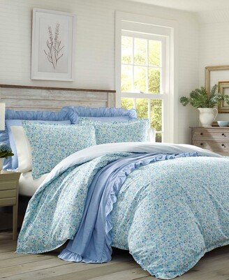 Jaynie Stonewashed Cotton 2 Piece Duvet Cover Set, Twin