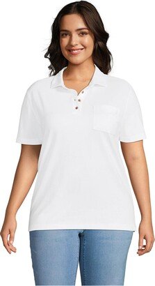 Women's Plus Size Short Sleeve Super T Polo Shirt