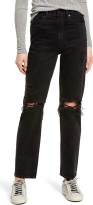 London High Rise Straight Jeans