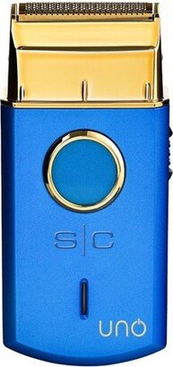 Uno Single Foil Shaver USB Rechargeable Travel Size Blue