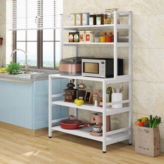 Tribesigns 5-Tier Kitchen Bakers Rack with Hutch, Microwave Oven Stand Storage Shelf Organizer