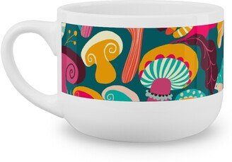 Mugs: Fantastic Fungi - Multi Latte Mug, White, 25Oz, Multicolor