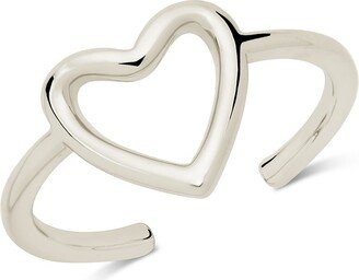 Sterling Silver Open Heart Ring