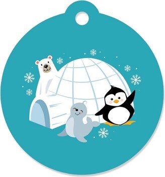 Big Dot of Happiness Arctic Polar Animals - Winter Baby Shower or Birthday Party Favor Gift Tags (Set of 20)