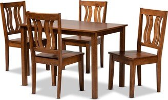 Zamira Modern and Contemporary Transitional 5-Piece Dining Set