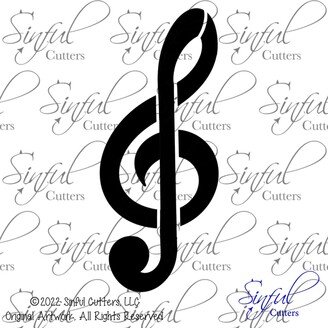 Treble Clef Stencil - Culinary