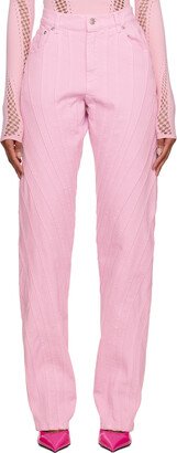 Pink Spiral Jeans