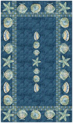 Embellished Shells Tablecloth, 70