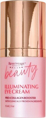 Reserveage Beauty, Illuminating Eye Cream with Pro-Collagen Booster, Diminishes Dark Circle and Smooths Wrinkles with Micro-Encapsulated Copper Peptid