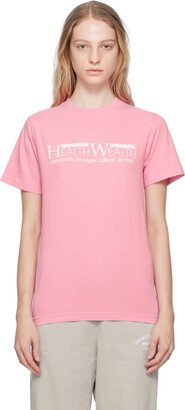 Pink 'Health Wealth' T-Shirt