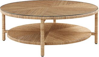 Sabine Coffee Table with Glass Topper