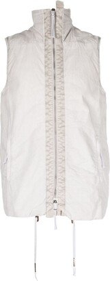 Drawstring-Hem Cotton Gilet