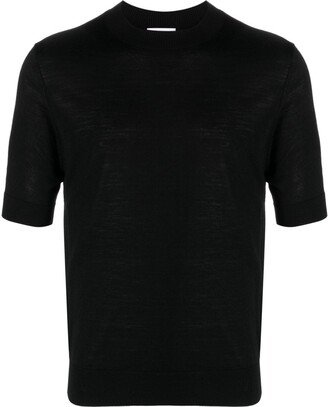 fine-knit wool T-shirt