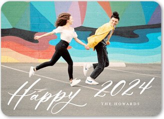 New Year's Cards: Happy Era New Year's Card, White, 5X7, New Year, Matte, Signature Smooth Cardstock, Rounded