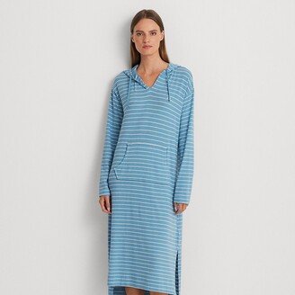 Ralph Lauren Striped Jersey Hooded Ballet Lounger