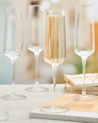 Cora 8 oz. Champagne Flutes, Set of 4