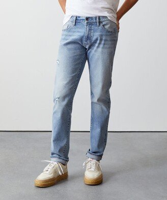 Slim Fit Stretch Jean in Destroyed Wash