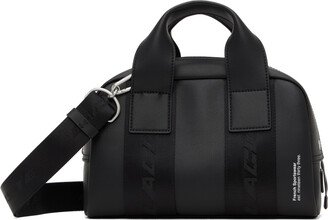 Black Contrast Inscriptions Bag