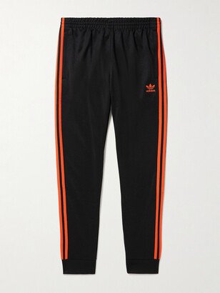 Logo-Embroidered Striped Recycled-Jersey Sweatpants