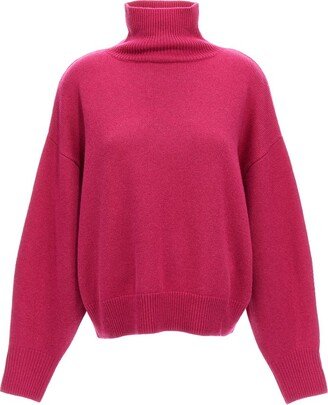 Loose-Fit Turtleneck Knitted Jumper-AB