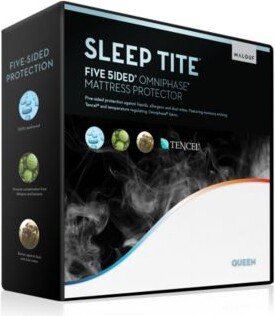 Sleep Tite 5 Sided Mattress Protector With Omniphase Tencel Collection