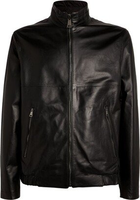 Lambskin Reversible Bomber Jacket