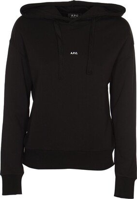 Logo Detailed Drawstring Hoodie-AB