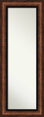 Non-Beveled Full Length On The Door Mirror 54.5 x 20.5 in. - Vogue Frame - Hued Bronze - 21 x 55 in