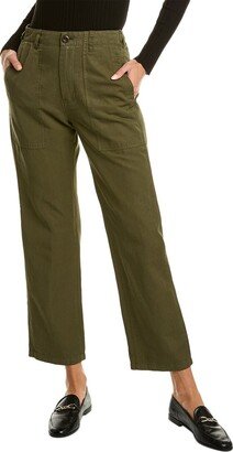 Neil Utility Straight Leg Linen-Blend Pant