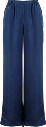 Elastic Waist Velvet Pants