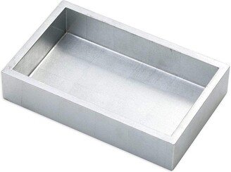 Lacquer Guest Towel Napkin Holder in Silver