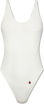 ‘Coccinelle’ Bodysuit - White