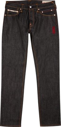 Logo-embroidered Slim-leg Jeans