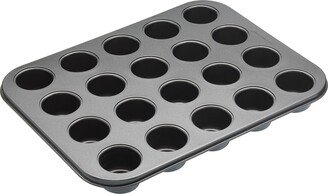 Non Stick 20 Cup Mini Bites Tin Black