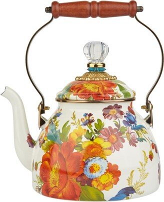 MacKenzie-Childs Enamel Flower Market Tea Kettle-AA