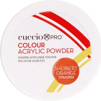 Colour Acrylic Powder - Sherbert Orange by Cuccio PRO for Women - 1.6 oz Acrylic Powder