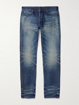 The Cast 2 Distressed Stretch-Denim Straight-Leg Jeans