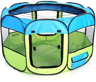 'All-Terrain' Lightweight Easy Folding Wire-Framed Collapsible Travel Pet Dog Playpen crate