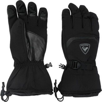 Type logo-patch gloves