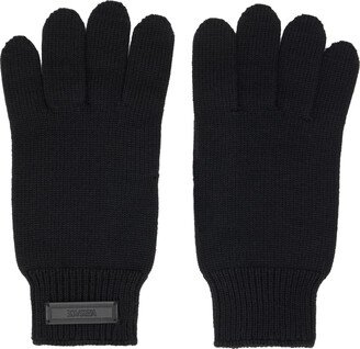 Black Logo Gloves-AA