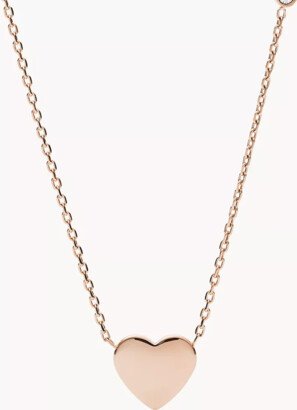 Drew Heart Rose Gold-Tone Stainless Steel Necklace jewelry JF03081791