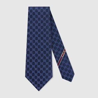 GG pattern silk tie-AB