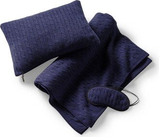 Cashmere Cable-Knit Travel Set-AA