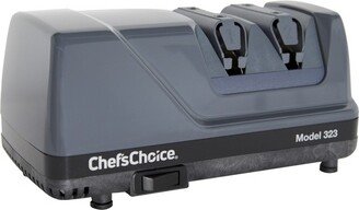 ChefsChoice Model 323 Commercial Electric Knife Sharpener, 2-Stage 20-Degree Dizor, in Gray (0323000)