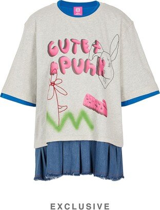 8 by MERRY LAMB LAMB Cute+punk T-shirt T-shirt Light Grey